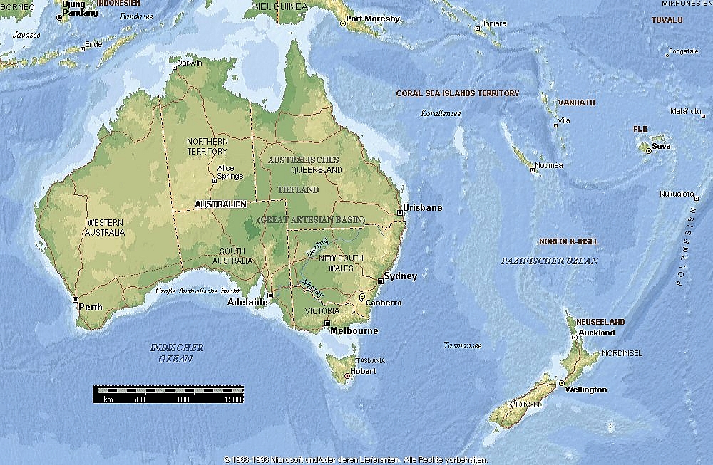 Ozeanien Uebersicht
