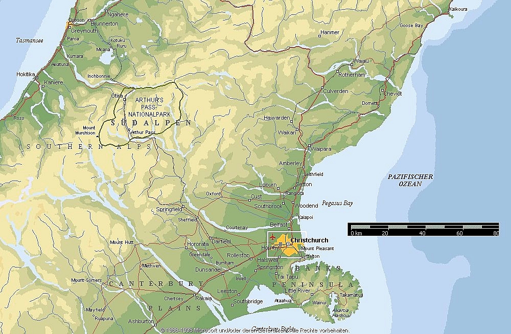 Suedinsel Christchurch