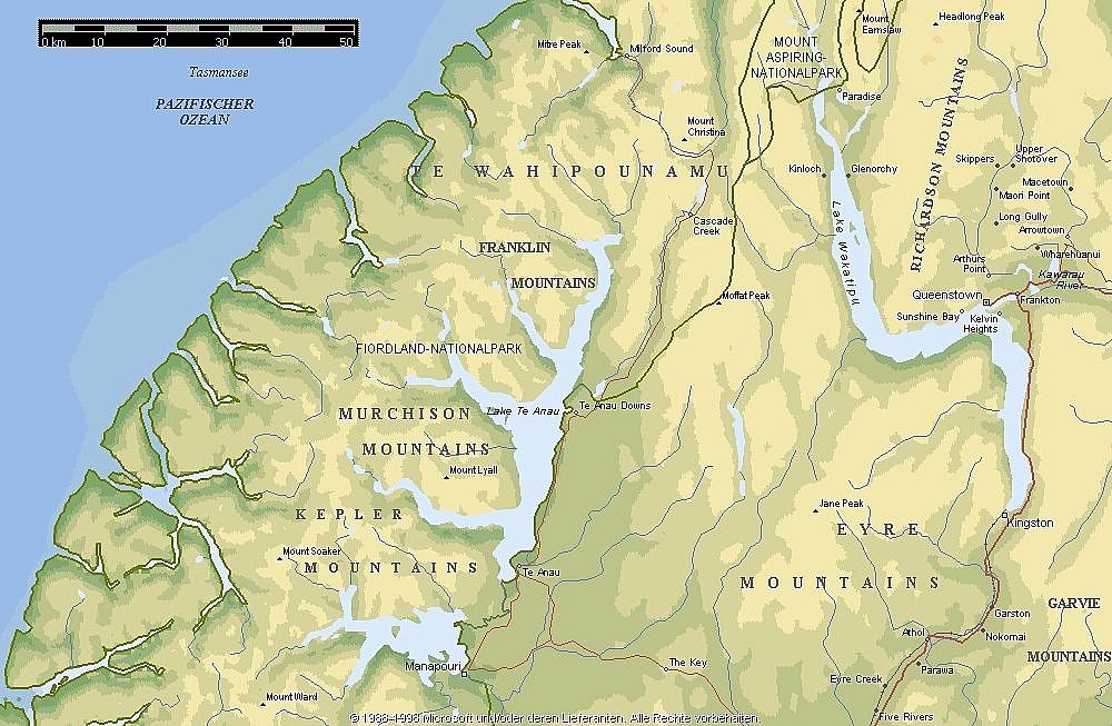 Suedinsel Fjordland